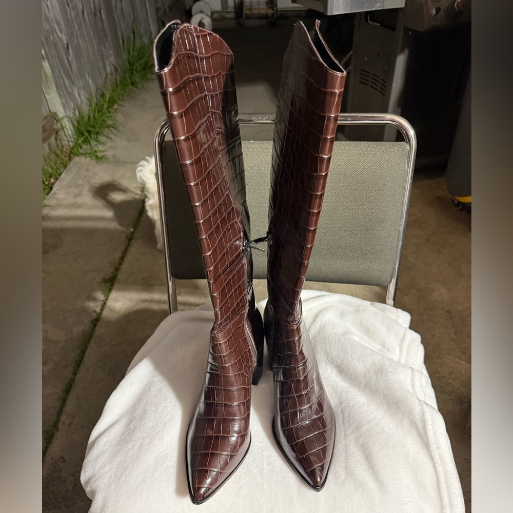 NWOT Box Franco Sarto women’s Ticada Knee High Boots - Picture 5 of 8
